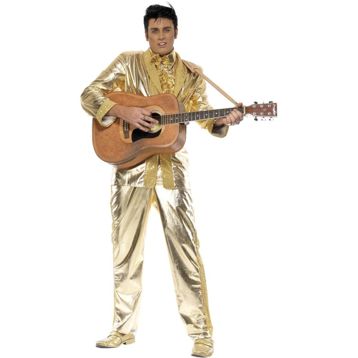 Smiffys - Elvis Costume (Gold) - Men - Fancy Dress Central