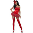 Smiffys - Red Burlesque Christmas Corset & Tutu - Women - Fancy Dress Central