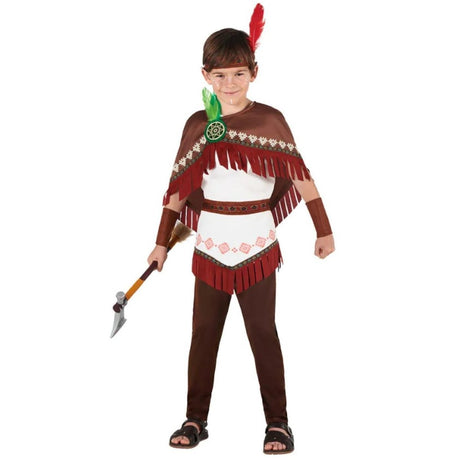 Boland - Native Dakota Wolf Costume - Boys - Fancy Dress Central