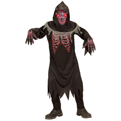 Widmann - Demon Light Up Eyes Costume - Child - Fancy Dress Central