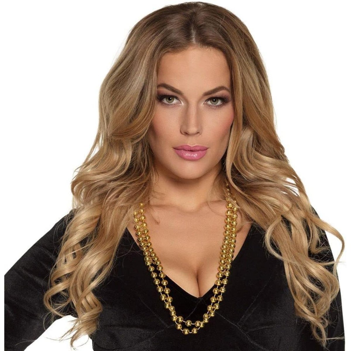 Boland - Beaded Necklace Set (Gold) - Adult - Fancy Dress Central