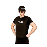 Wicked Costumes Ltd - Police Vest & Cap Set - Adult - Fancy Dress Central