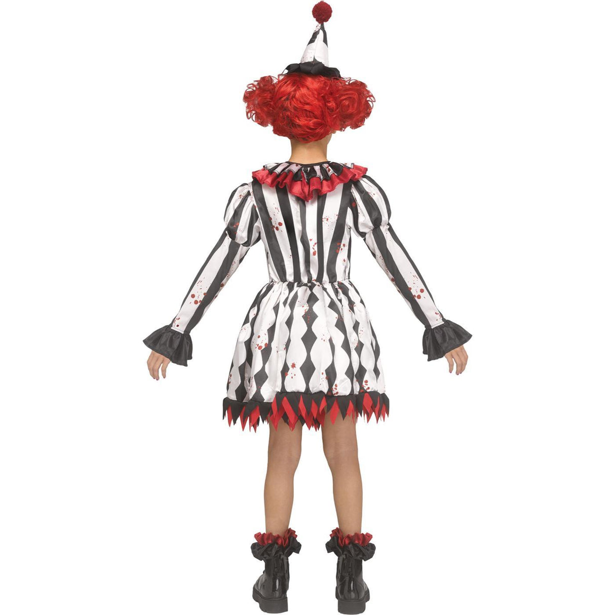 Harlequin Ghost Face Costume - Girls