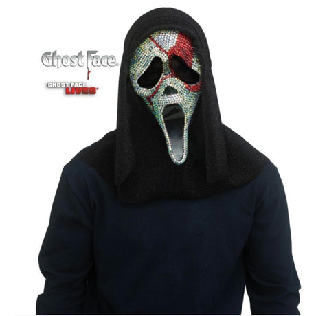 Wicked Costumes - Ghost Face Bloody Bling Mask - Adult - Fancy Dress Central