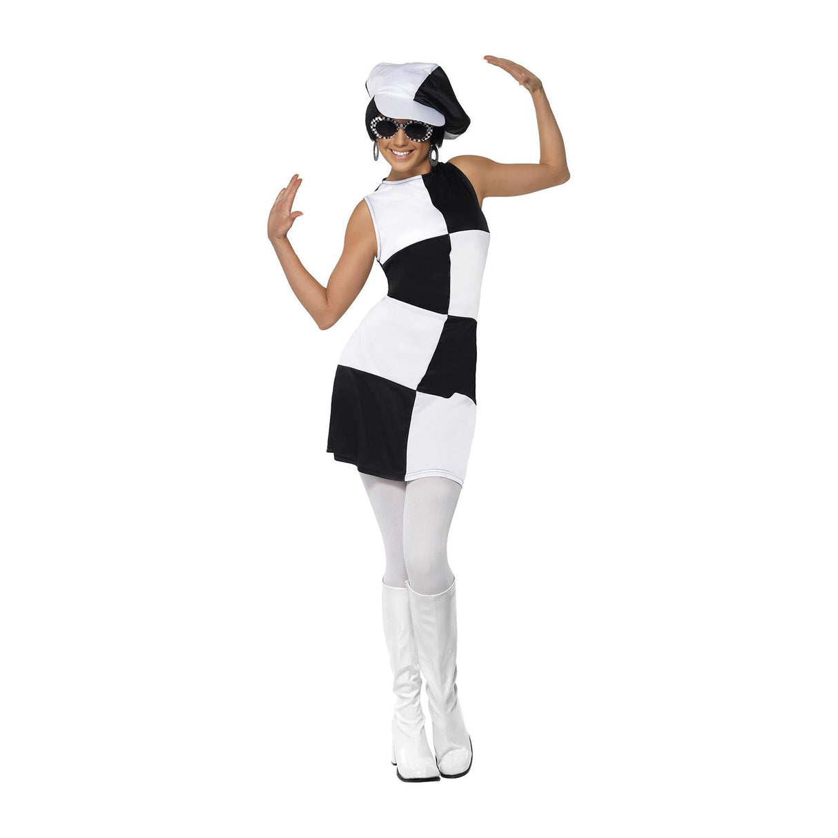 Black & White Party Girl Costume - Women