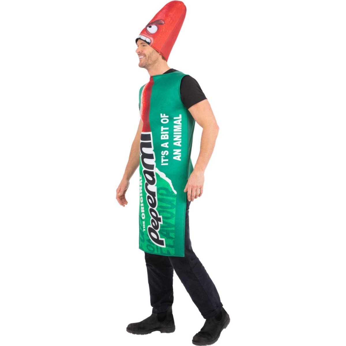 Smiffys - Peperami Animal Break Out Costume - Adult - Fancy Dress Central