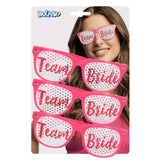 Boland - Team Bride Party Glasses (Set of 3) - Women - Fancy Dress Central