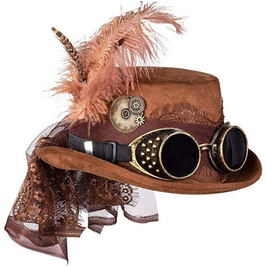 Boland - Steampunk Goggle Hat - Adult - Fancy Dress Central