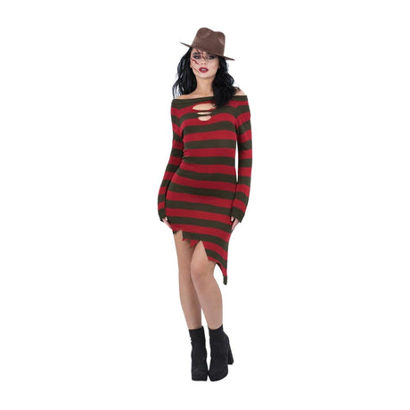 Smiffys - Freddy Krueger Costume - Women - Fancy Dress Central