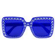 Boland - Bling Bling Party Glasses (Blue) - Adult - Fancy Dress Central