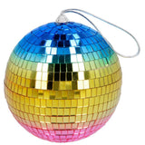 Boland - Disco Ball 15cm (Rainbow) - Party Decoration - Fancy Dress Central