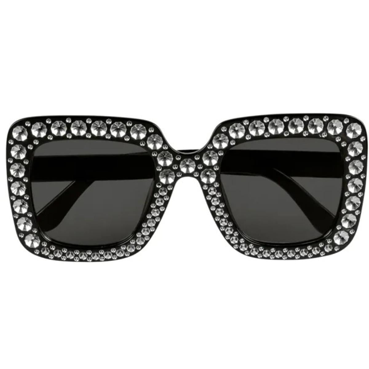 Boland - Bling Bling Party Glasses (Black) - Adult - Fancy Dress Central
