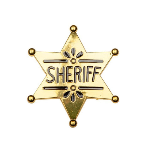 Wicked Costumes - Western Sheriff Badge - Adult - Fancy Dress Central