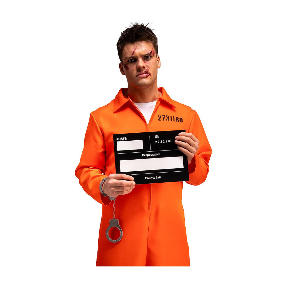 Orange Convict Costume - Men