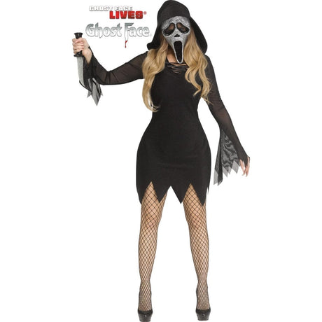 Wicked Costumes - Ghost Face Bling Costume - Women - Fancy Dress Central