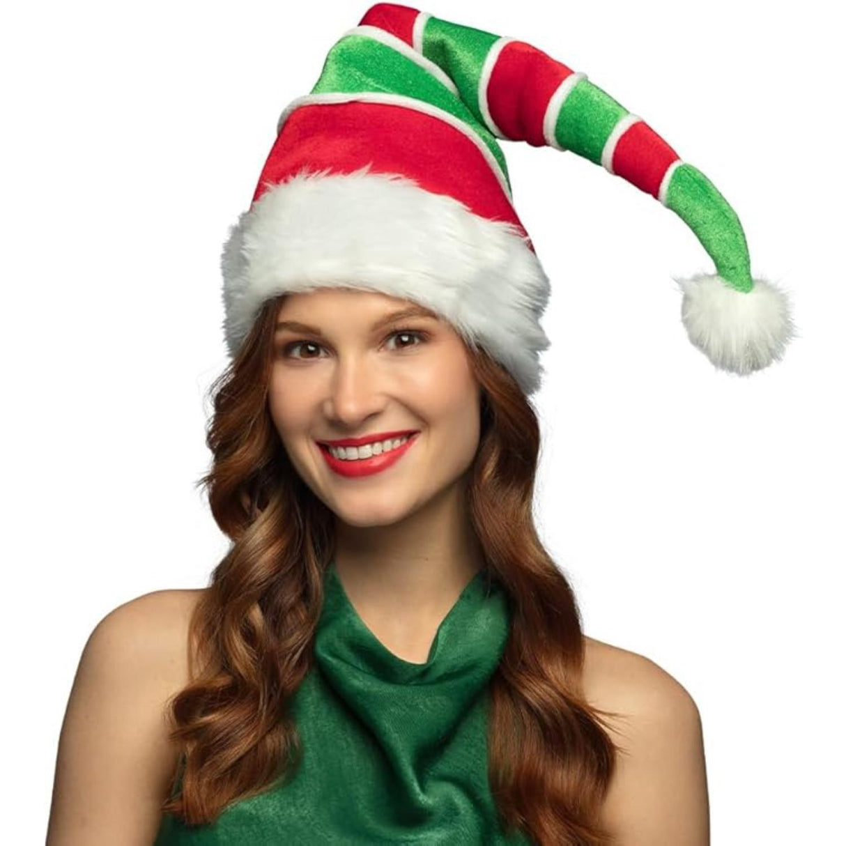 Stripy Santa Hat - Adult