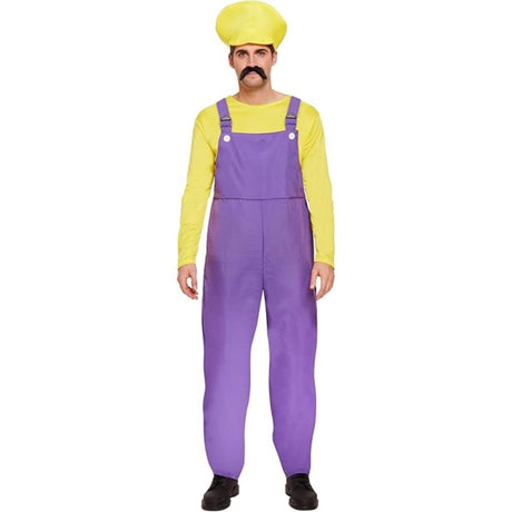 Henbrandt - Super Workman Costume (Yellow) - Men - Fancy Dress Central
