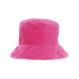 Smiffys - 90s Fur Bucket Hat (Pink) - Adult - Fancy Dress Central