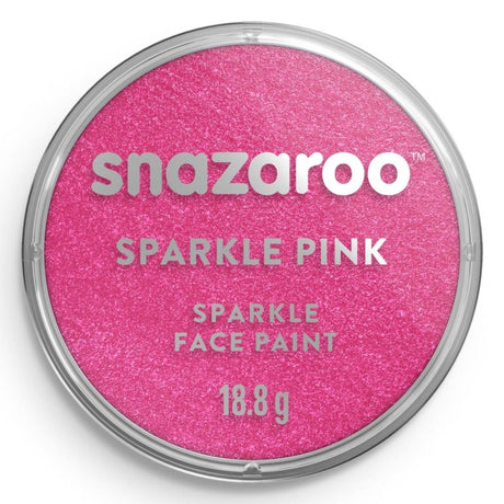 Snazaroo - Sparkle Face Paint (18ml) - Pink - Fancy Dress Central