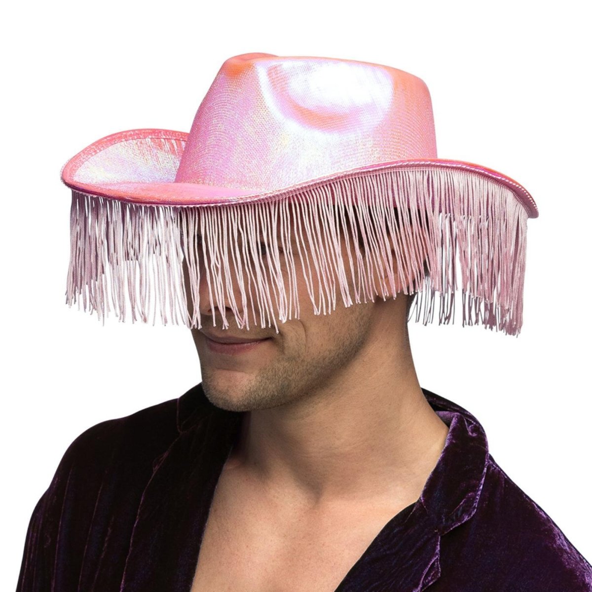 Fancy Dress Central - Fabulous Cowboy Hat (Baby Pink) - Adult - Fancy Dress Central