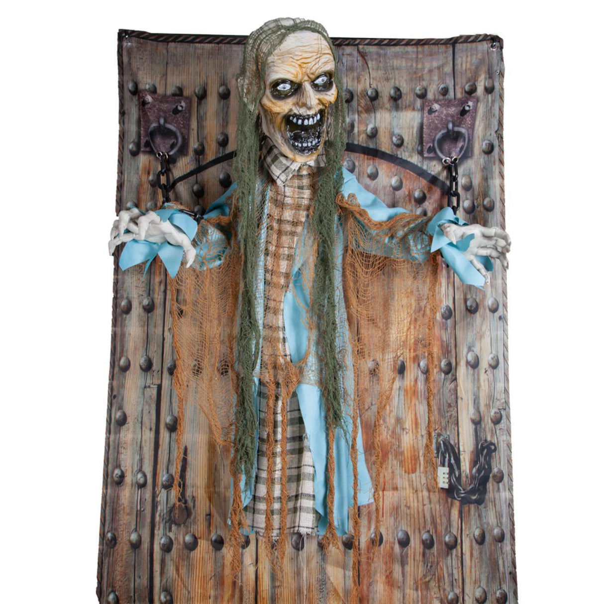 Zombie Chained to Door - Party Decoration