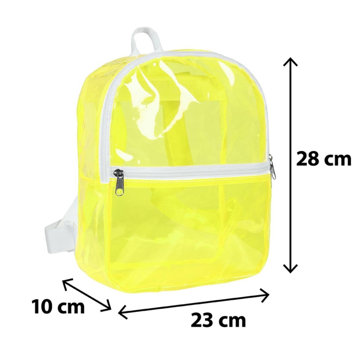 Fancy Dress Central - Clarity Backpack (Neon Yellow) - Adult - Fancy Dress Central