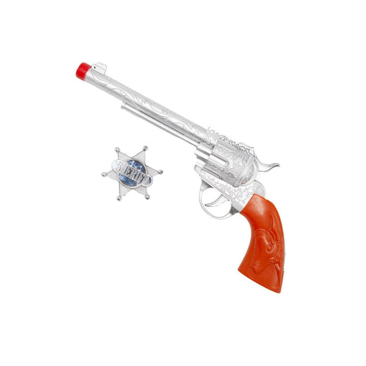 Wicked Costumes Ltd - Cowboy Gun & Sheriff Badge - Adult - Fancy Dress Central