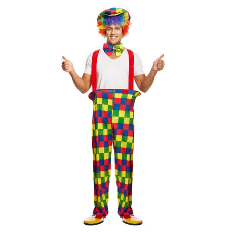 Henbrandt - Rainbow Clown Costume - Men - Fancy Dress Central