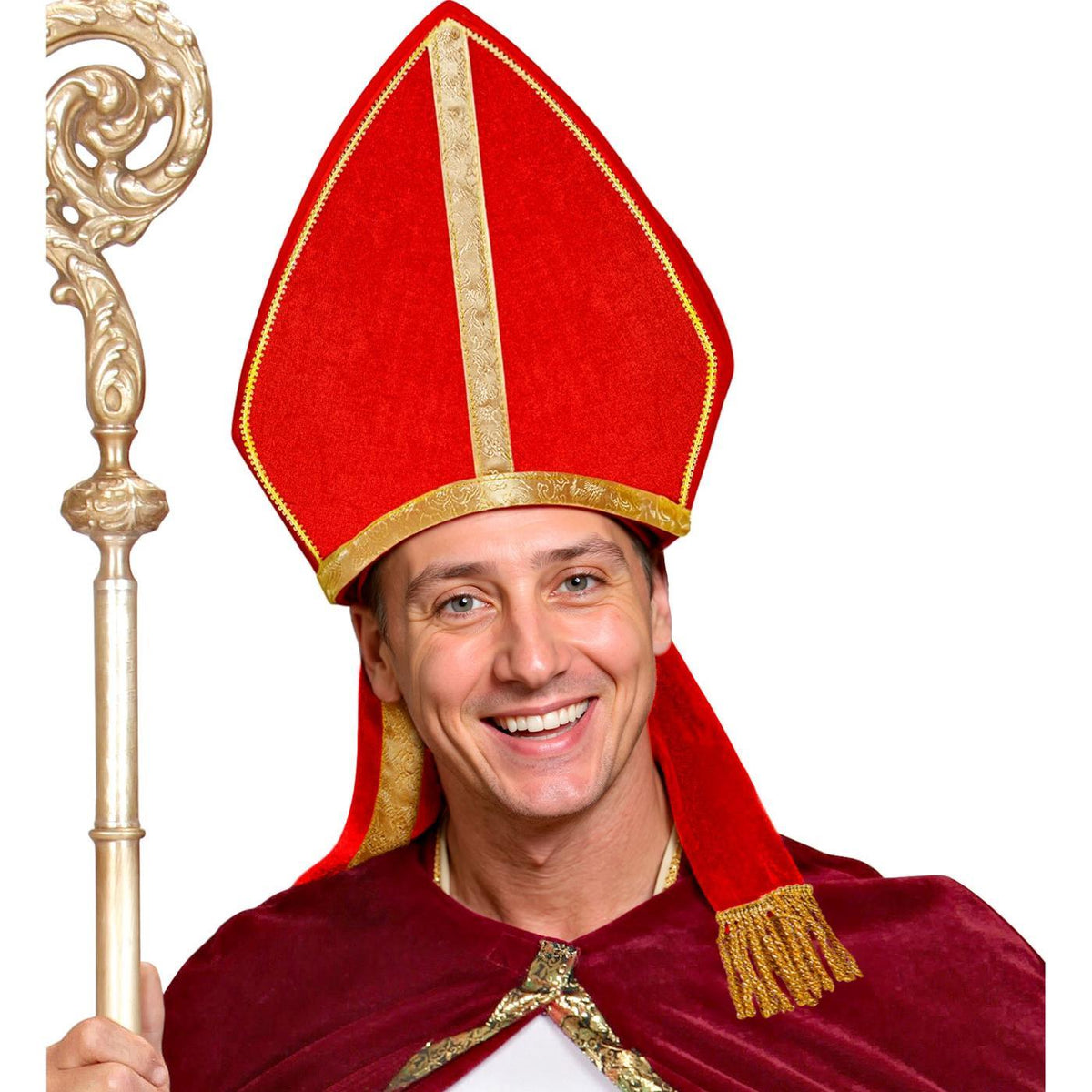 Velvet Mitre Hat - Men