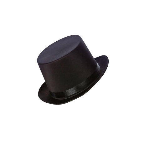 Wicked Costumes - Top Hat (Black Satin) - Adult - Fancy Dress Central