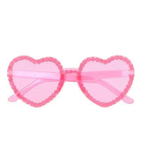 Boland - Diamond Heart Party Glasses (Pink) - Adult - Fancy Dress Central