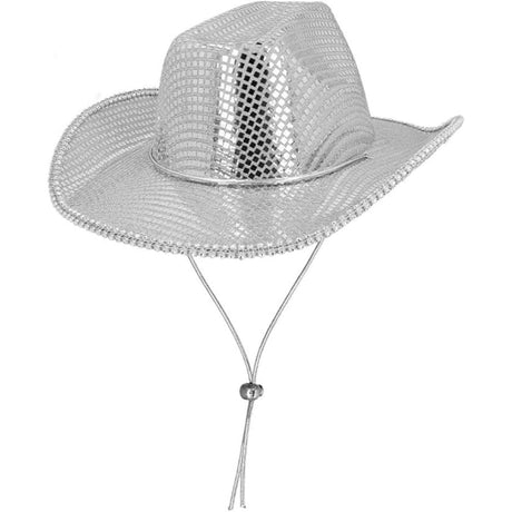 Boland - Bliss Cowboy Hat (Silver) - Adult - Fancy Dress Central