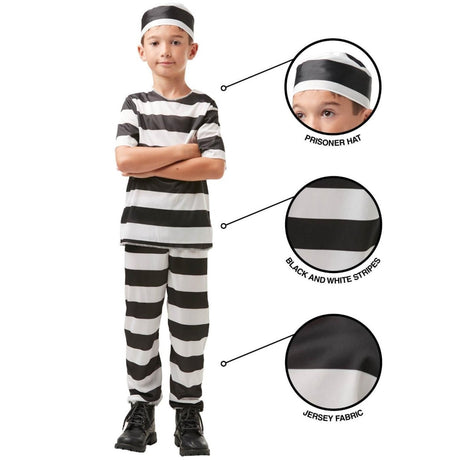 Rubies - Haunted House Prisoner Costume - Child - Fancy Dress Central