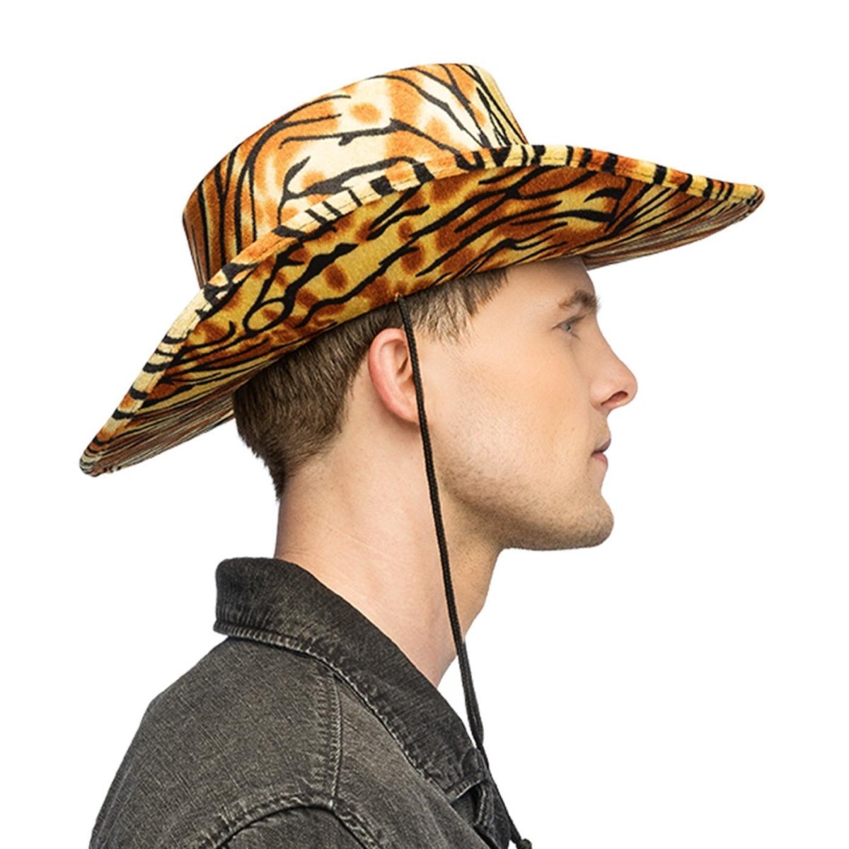 Boland - Wild Tiger Cowboy Hat - Adult - Fancy Dress Central
