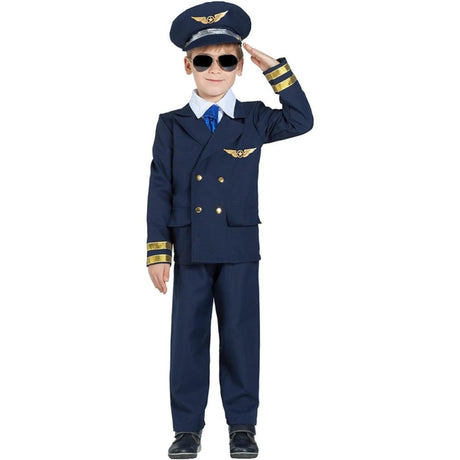 Boland - Pilot Costume - Boys - Fancy Dress Central
