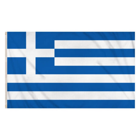 Henbrandt - Greece Flag (5ft x 3ft) - Fancy Dress Central