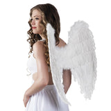 Boland - Angel Wings 65 x 65cm (White) - Adult - Fancy Dress Central