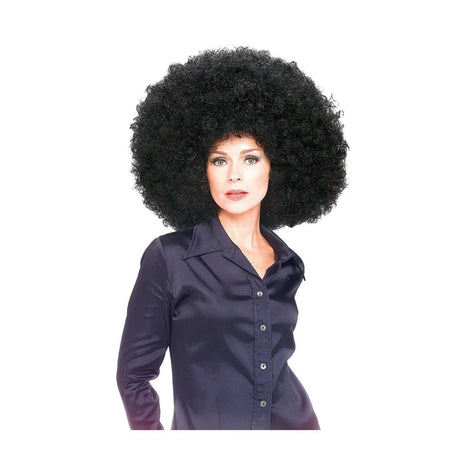 Rubies - Super Afro Wig (Black) - Adult - Fancy Dress Central