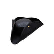 Wicked Costumes Ltd - Distressed Faux Leather Pirate Hat (Black) - Adult - Fancy Dress Central