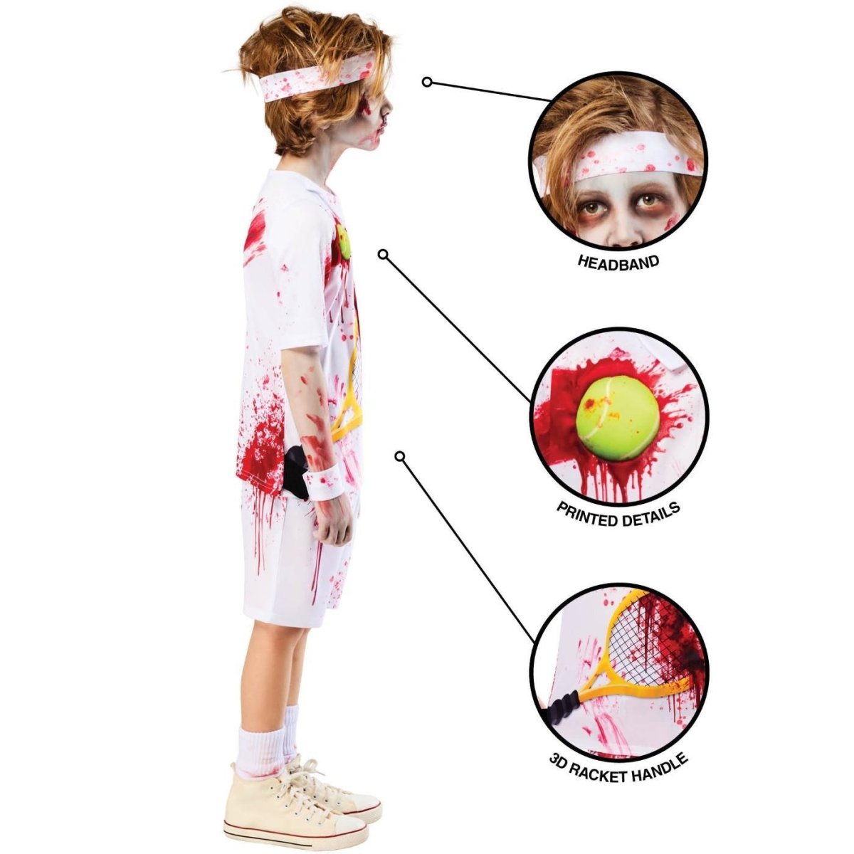 Zombie Rotter Federer Costume - Boys