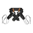 Widmann - Leatherlook Western Double Holster and Belt - Adult - Fancy Dress Central