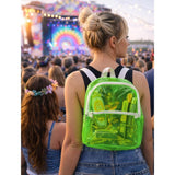 Fancy Dress Central - Clarity Backpack (Neon Green) - Adult - Fancy Dress Central