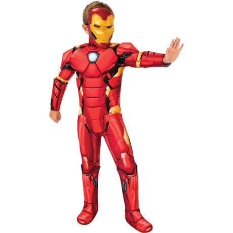 Rubies - Iron Man Deluxe Costume - Boys - Fancy Dress Central