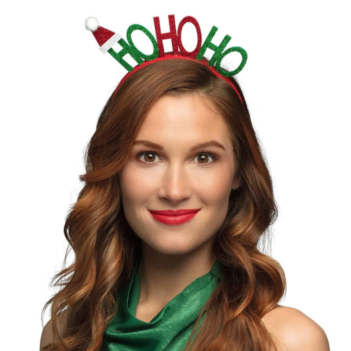 Ho Ho Ho on a Headband - Adult