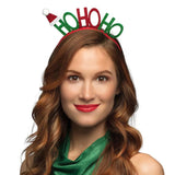 Ho Ho Ho on a Headband - Adult
