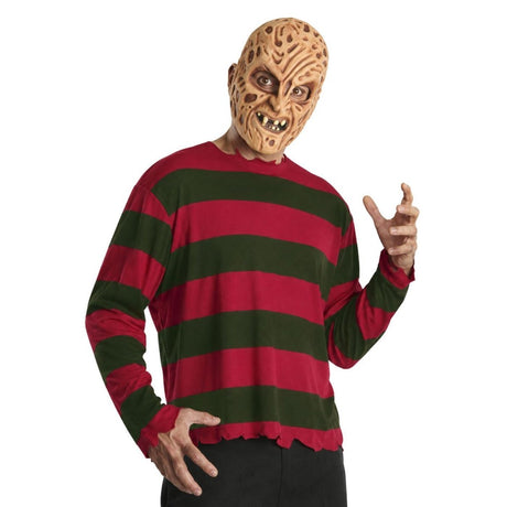 Rubies - Freddy Krueger Mask & Shirt Set - Men - Fancy Dress Central