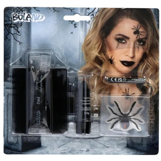 Boland - Make Up Kit - Black Widow Spider - Fancy Dress Central
