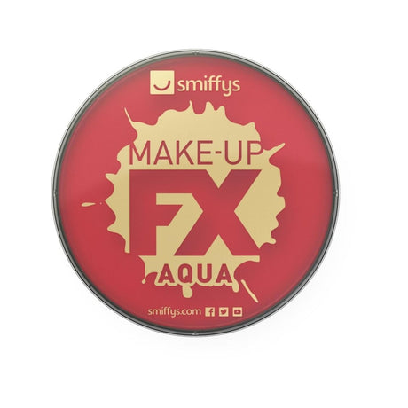Smiffys - Make-Up FX Face and Body Paint - Red - Fancy Dress Central
