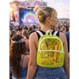 Fancy Dress Central - Clarity Backpack (Neon Yellow) - Adult - Fancy Dress Central
