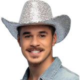 Rodeo Party Cowboy Hat (Silver) - Adult